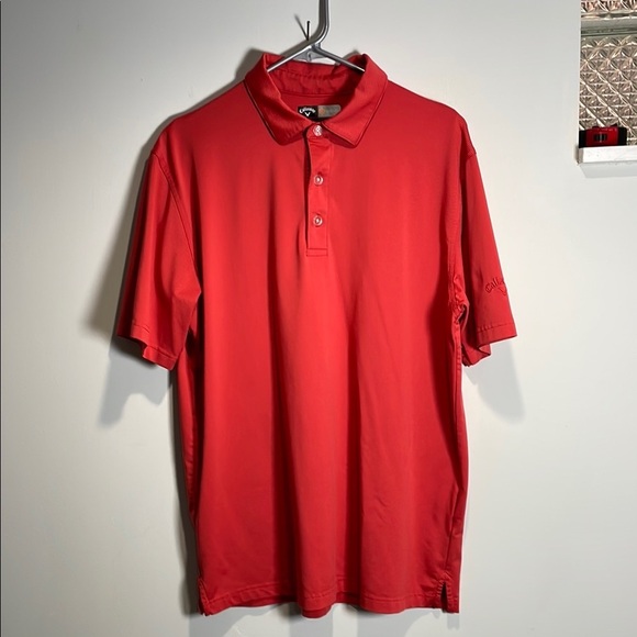 Callaway Red Polo Shirt Classic Design - Picture 2 of 7
